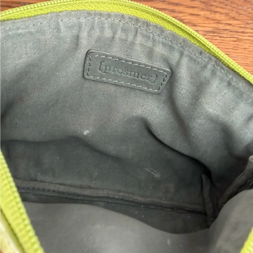Presmer Green Python Leather Bag Pouch.